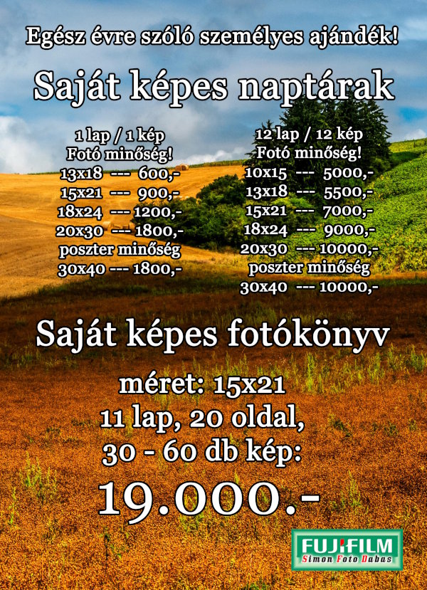 Sajátképes naptár Sajátképes naptár
